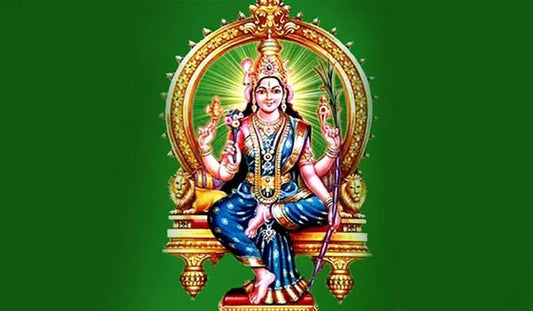 Vibrant Image of Goddess Lalita Devi Representing Shri Lalita Mata Chalisa