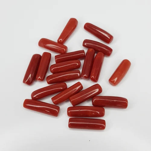 Natural Red Coral Gemstone Pieces in Various Shapes, Ideal for Jewelry Making, Buy Red Coral Gemstone