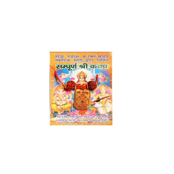 Sampurna Shri Kavach, a vibrant spiritual artwork featuring deities for protection and blessings