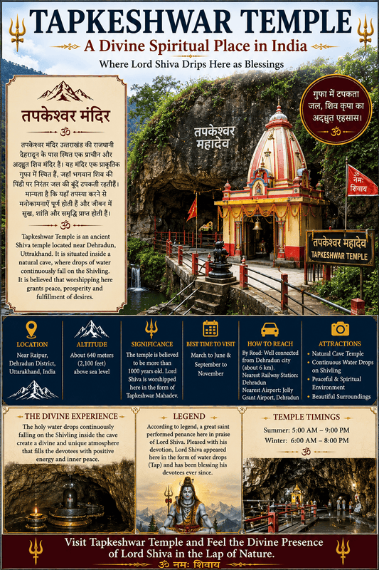 Tapkeshwar Temple A Divine Spiritual Place in India