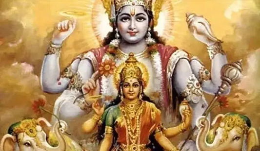 Devotional artwork of deities with Shri Ekadshi Mata Aarti for spiritual celebration