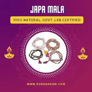 100% Natural and lab certified Japa Mala