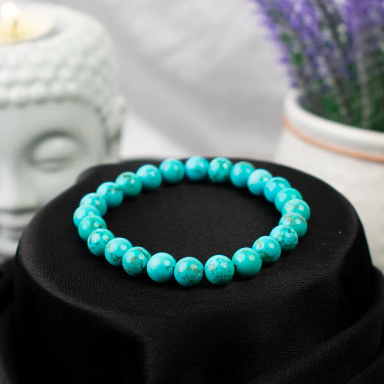 Natural Turquoise Bracelet – Spiritual & Protective Gemstone Bracelet