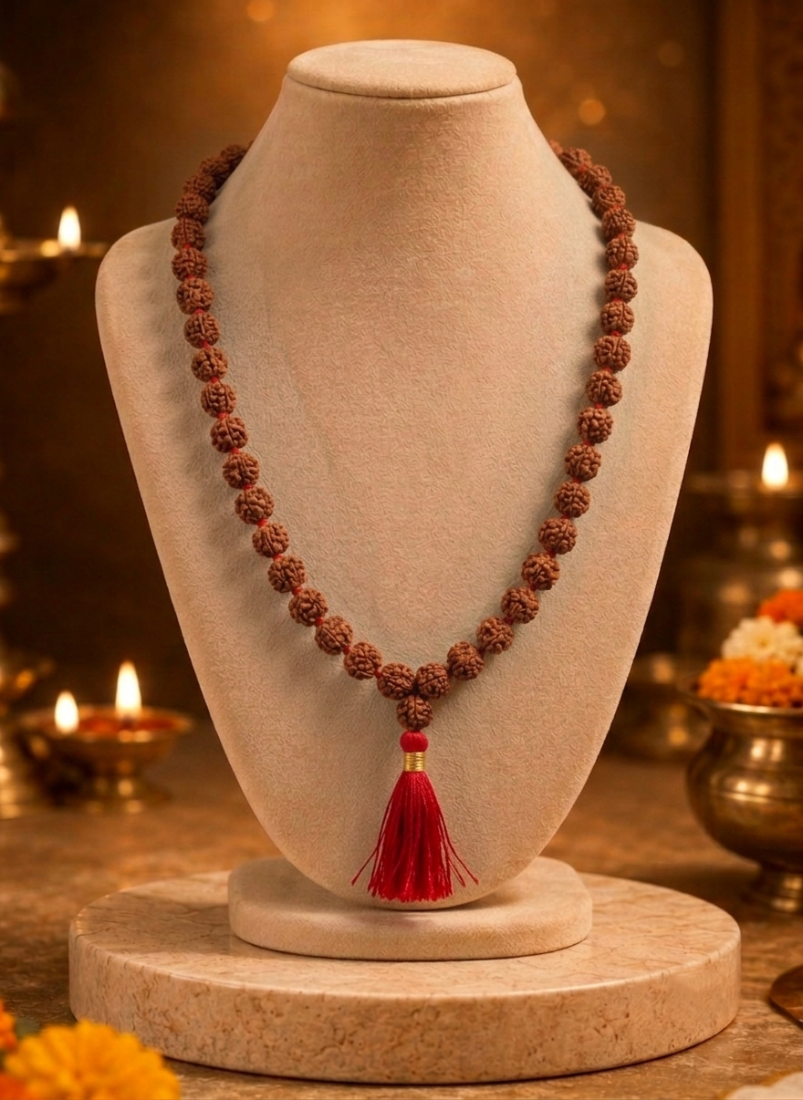 6 Mukhi Indonesian Rudraksha 108 Bead Mala