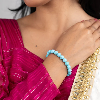 Natural Turquoise Bracelet – Spiritual & Protective Gemstone Bracelet