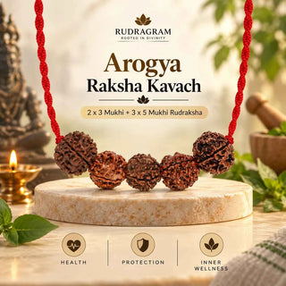 Arogya Raksha Kavach – 3 & 5 Mukhi Nepali Rudraksha
