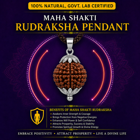 Maha Shakti Rudraksha Pendant