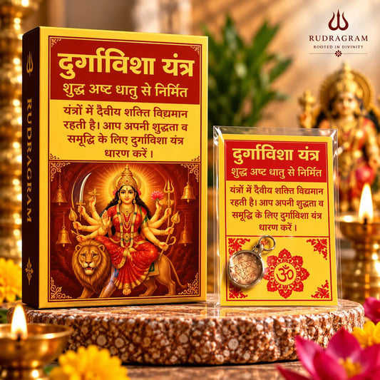 Durga Bisa Yantra Locket – For Protection, Courage & Freedom from Fear