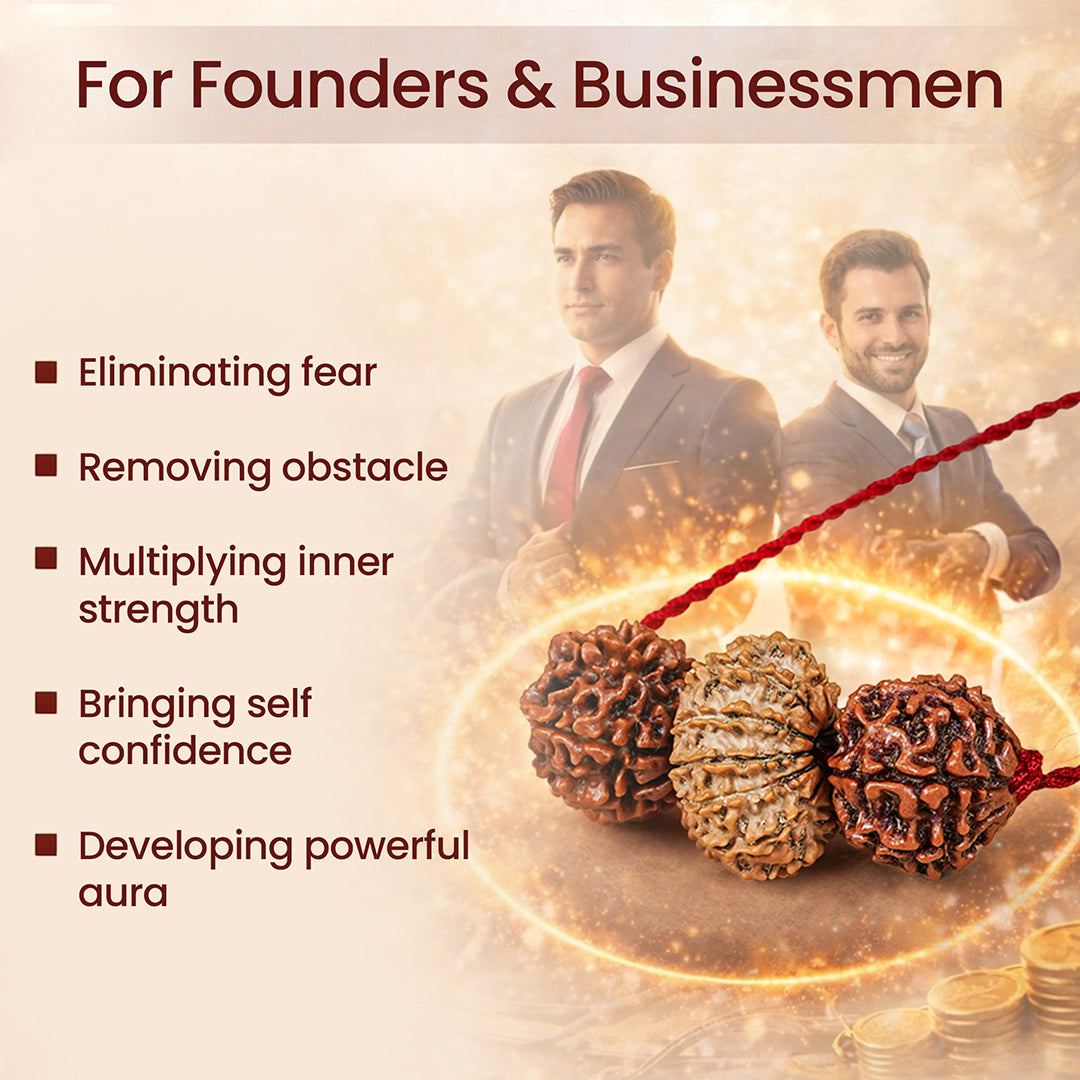 Brokers & Industrialists Kavach – 7, 8 & 14 Mukhi Rudraksha