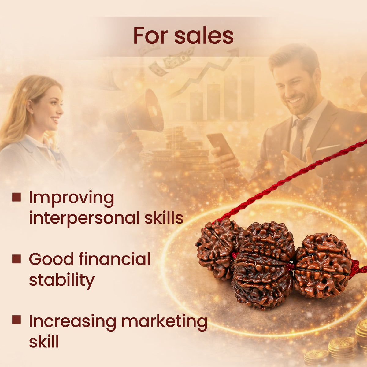 Sales Siddhi Kavach – 7, 8 & 13 Mukhi Rudraksha