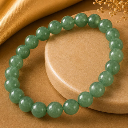 Natural Aventurine Quartz Bracelet – Prosperity, Balance & Positive Energy