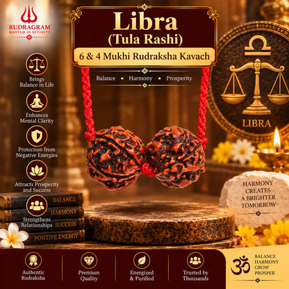 Libra Zodiac (Tula Rashi) Rudraksha Kavach