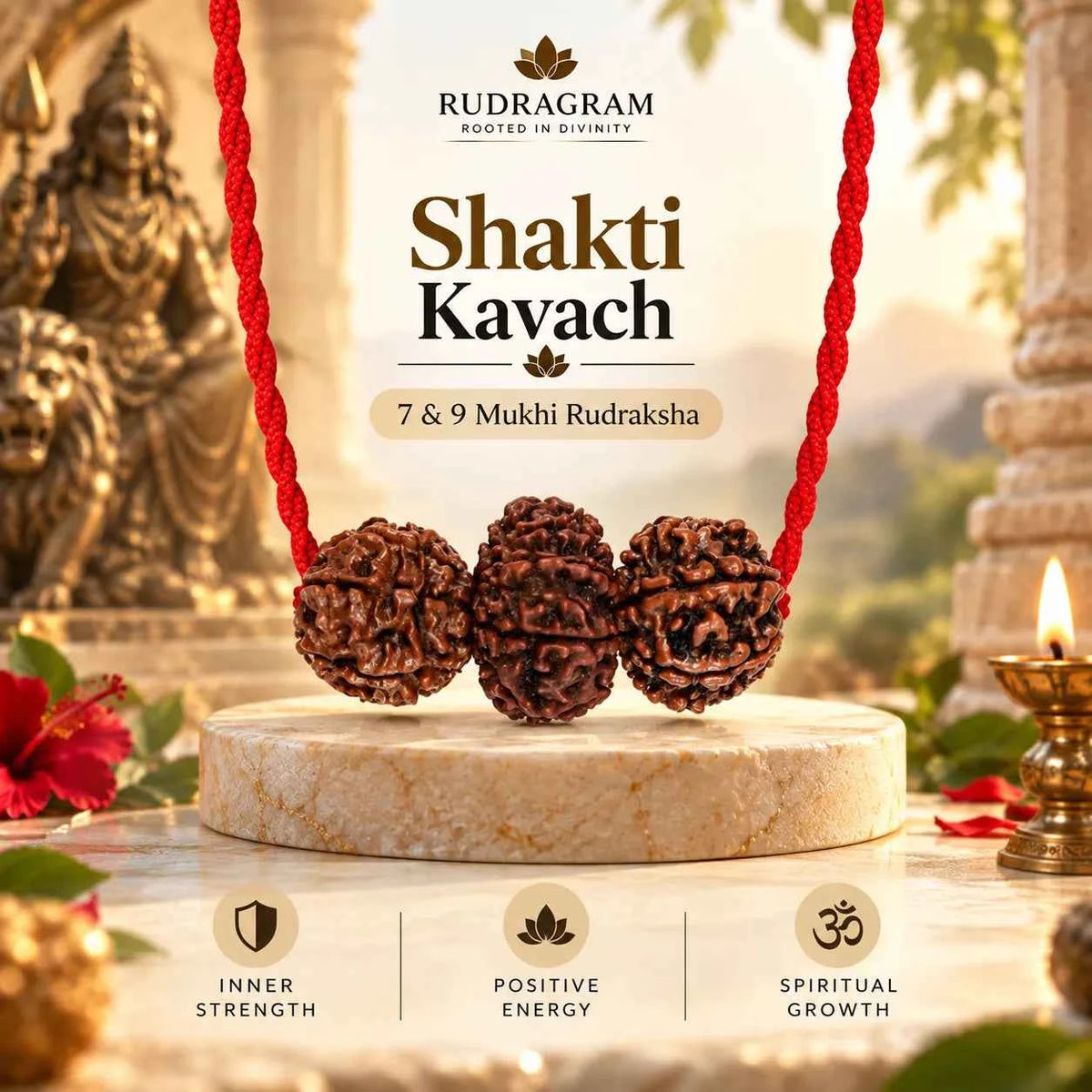 Shakti Kavach – 7 & 9 Mukhi Nepali Rudraksha