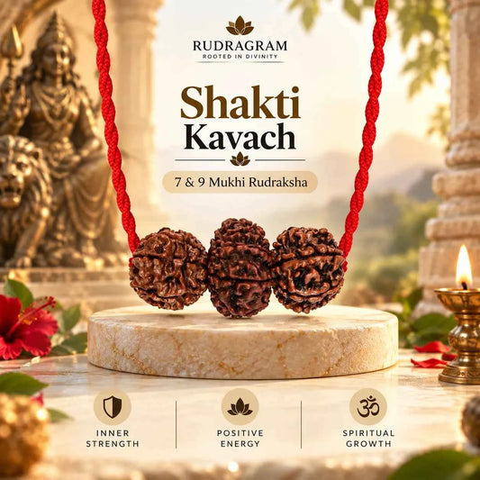 Shakti Kavach – 7 & 9 Mukhi Nepali Rudraksha