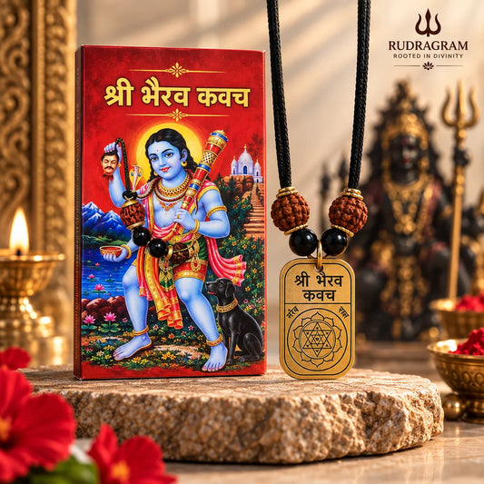 Shri Bhairav Kavach Locket – 100% Natural & Certified