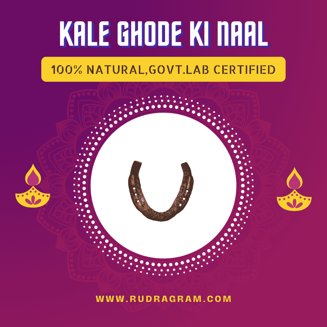 Black Horse Shoe from RudraGram, 100% natural and government lab certified for authenticity
