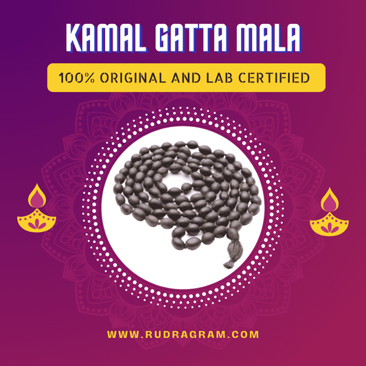 Kamal Gatta Mala beads, 100% original and lab certified for spiritual practices and meditation