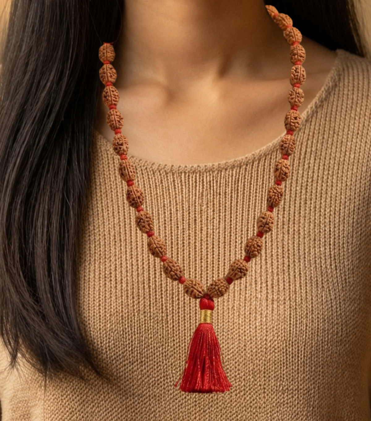3 Mukhi Rudraksha Mala – 100% Original & Lab Certified