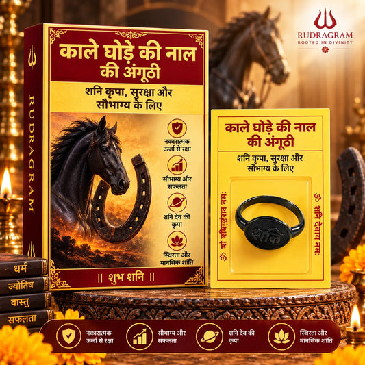 Black Horse Shoe Iron Ring (Kale Ghode ki Naal ki Anguthi) – 100% Natural