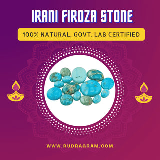 RudraGram Natural Irani Firoza Stone - 100% Certified