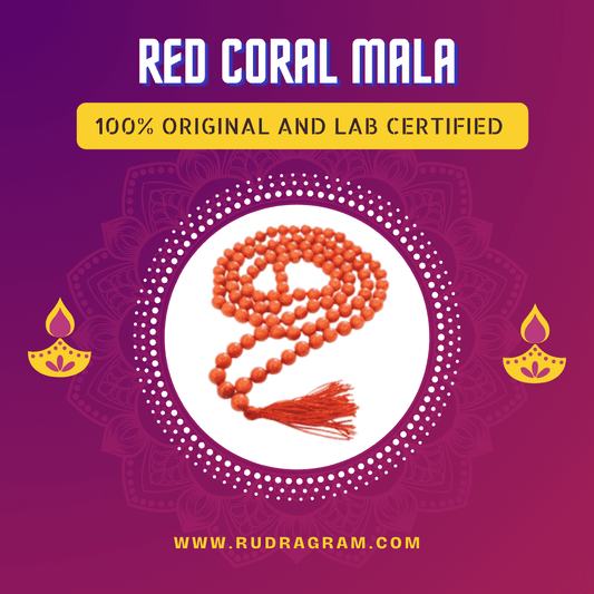 red coral mala