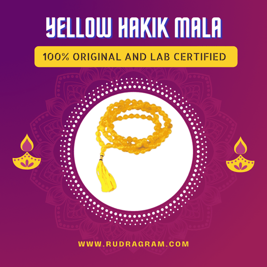 Original yellow hakik mala