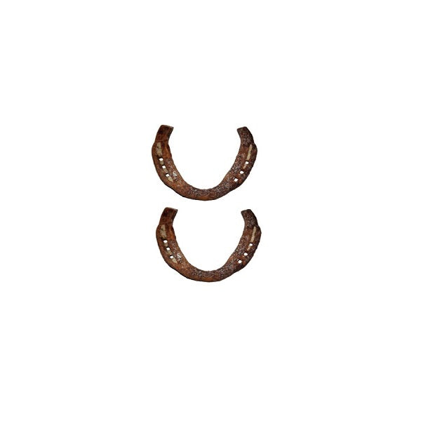 RudraGram Vintage Black Horse Shoe Pair with Rustic Finish for Home Decor or Equestrian Use