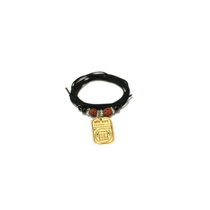 RudraGram Shani Raksha Kavach Bracelet with Rudraksha Beads for Spiritual Protection